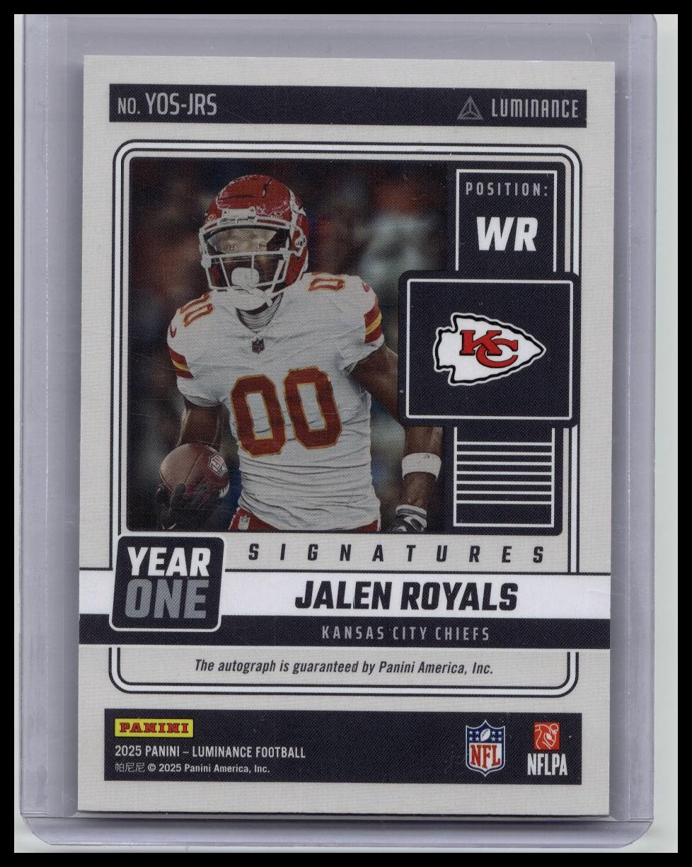 2025 Luminance Jalen Royals Auto Year One Rookie