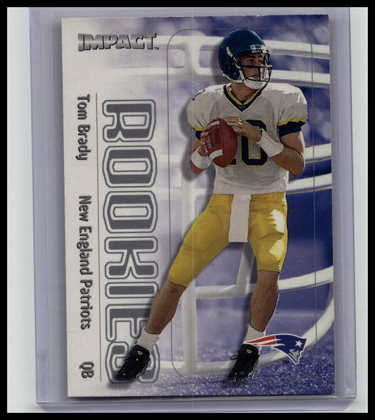 2000 SKYBOX IMPACT TOM BRADY ROOKIE CARD RC #27