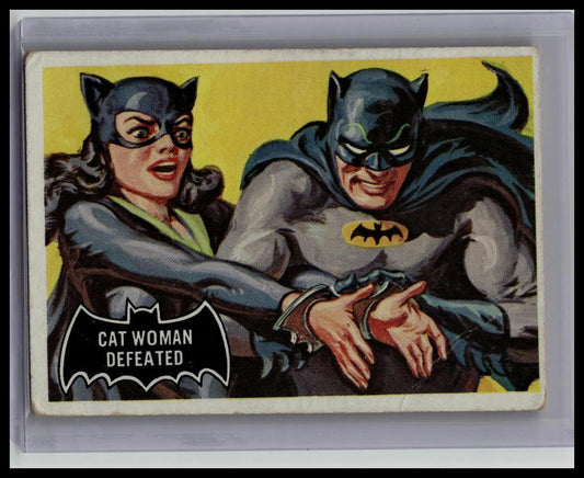 1966 Topps Batman – #35 “Cat Woman Defeated”
