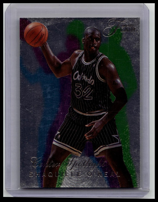 1994-95 Fleer Shaquille O’Neal Center Spotlight Insert #4 of 6 Orlando Magic NBA Card