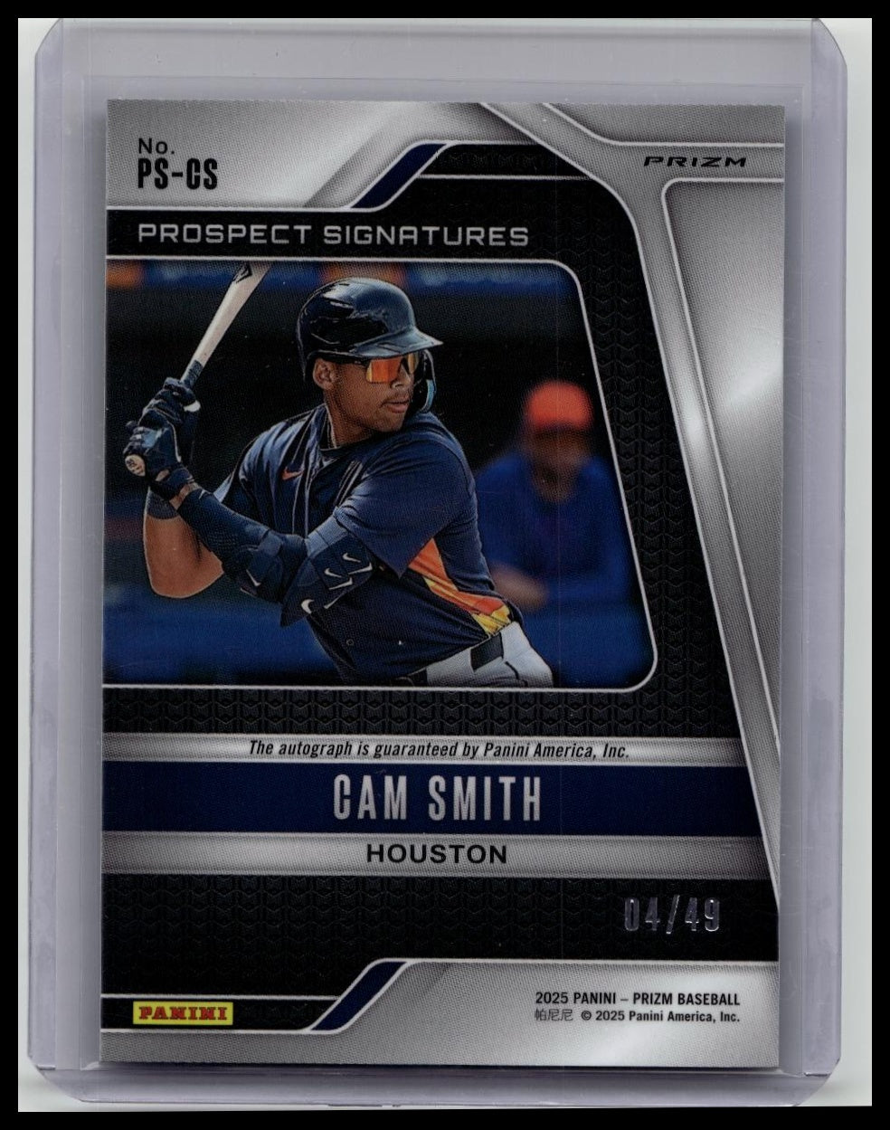 2025 Panini Prizm Cam Smith Prospect Signatures Blue Rookie Auto 04/49