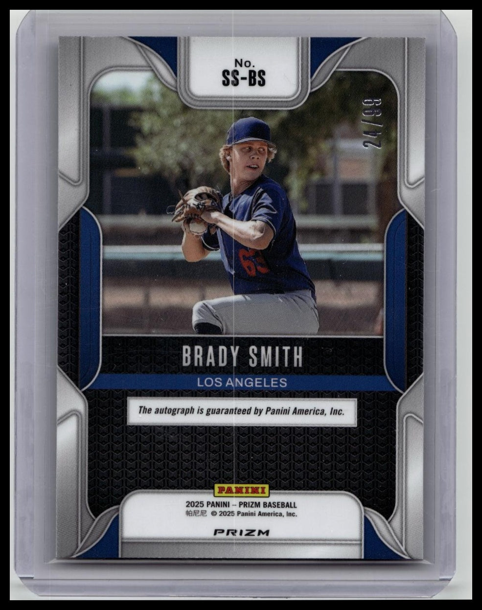 2025 Panini Prizm Brady Smith Sensational Signatures Red Prizm Auto /99
