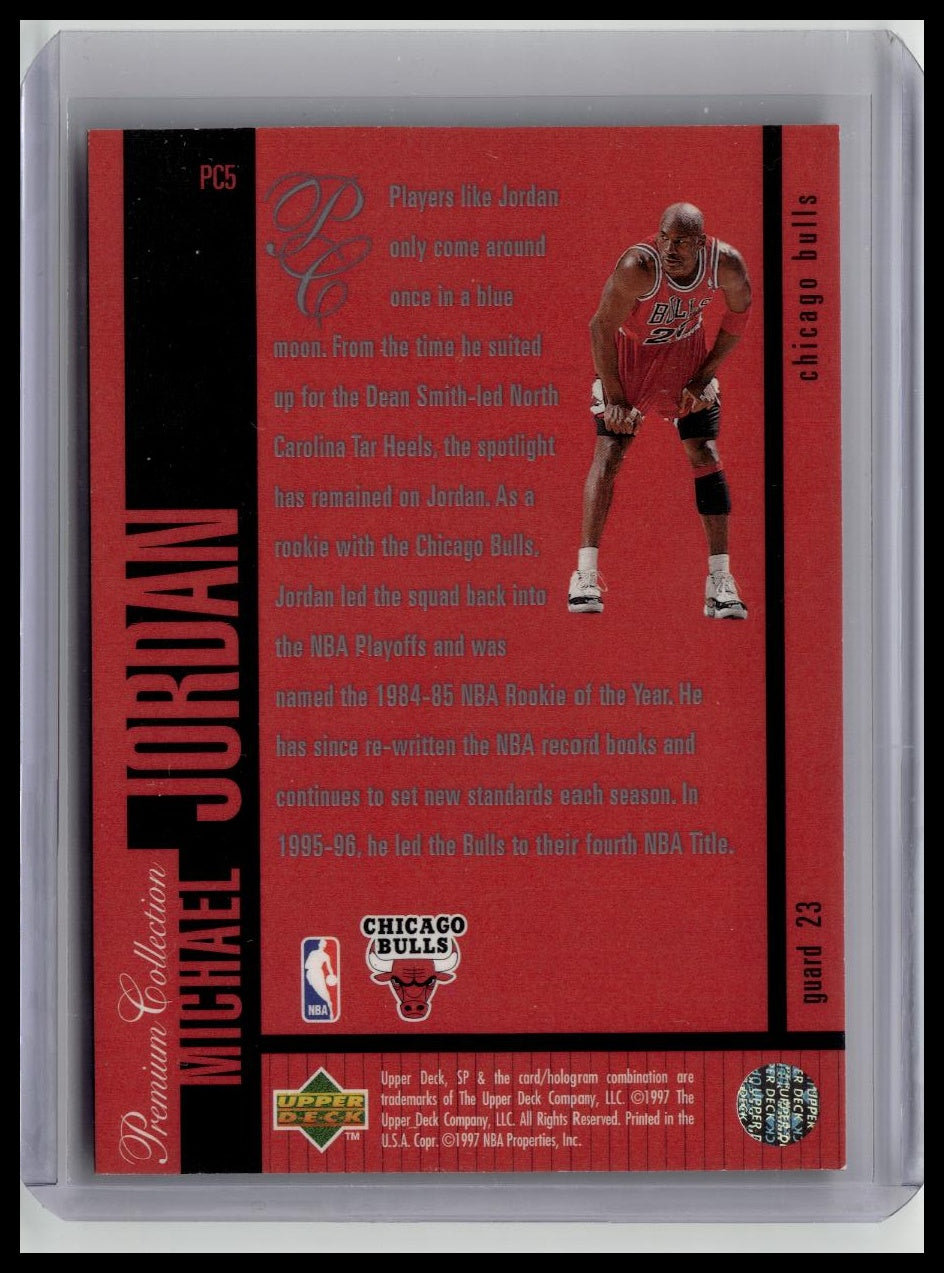 Michael Jordan 1996 Upper Deck SP Premium Collection Holoview PC5 BULLS HOF