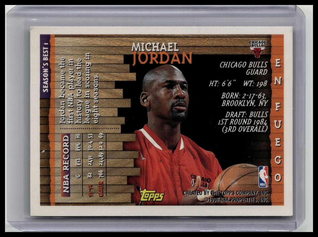 1996-97 Topps - Season's Best En Fuego Michael Jordan #1