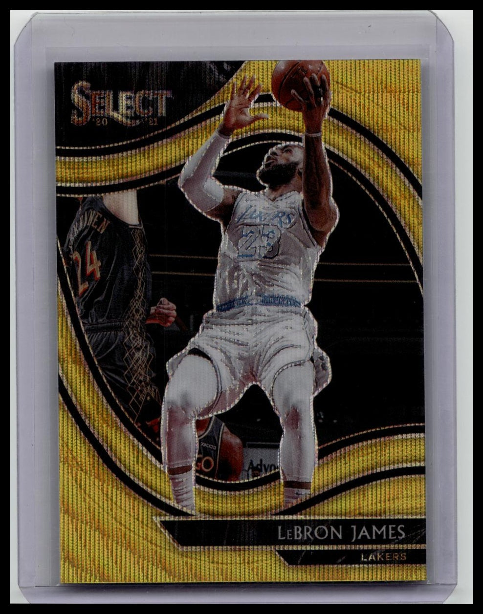 LEBRON JAMES 2020/21 PANINI SELECT COURTSIDE GOLD WAVE #223