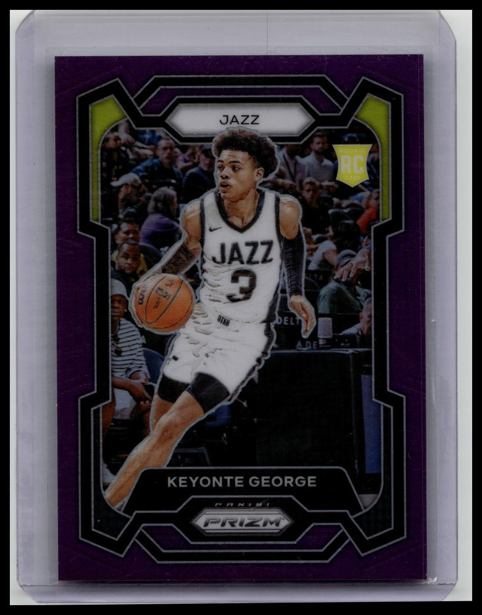 2023-24 Panini Prizm KEYONTE GEORGE Purple Prizm Rookie /99 RC UTAH JAZZ