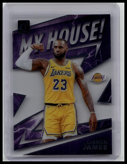 2019-20 Panini Clearly Donruss My House #6 LeBron James LAKERS