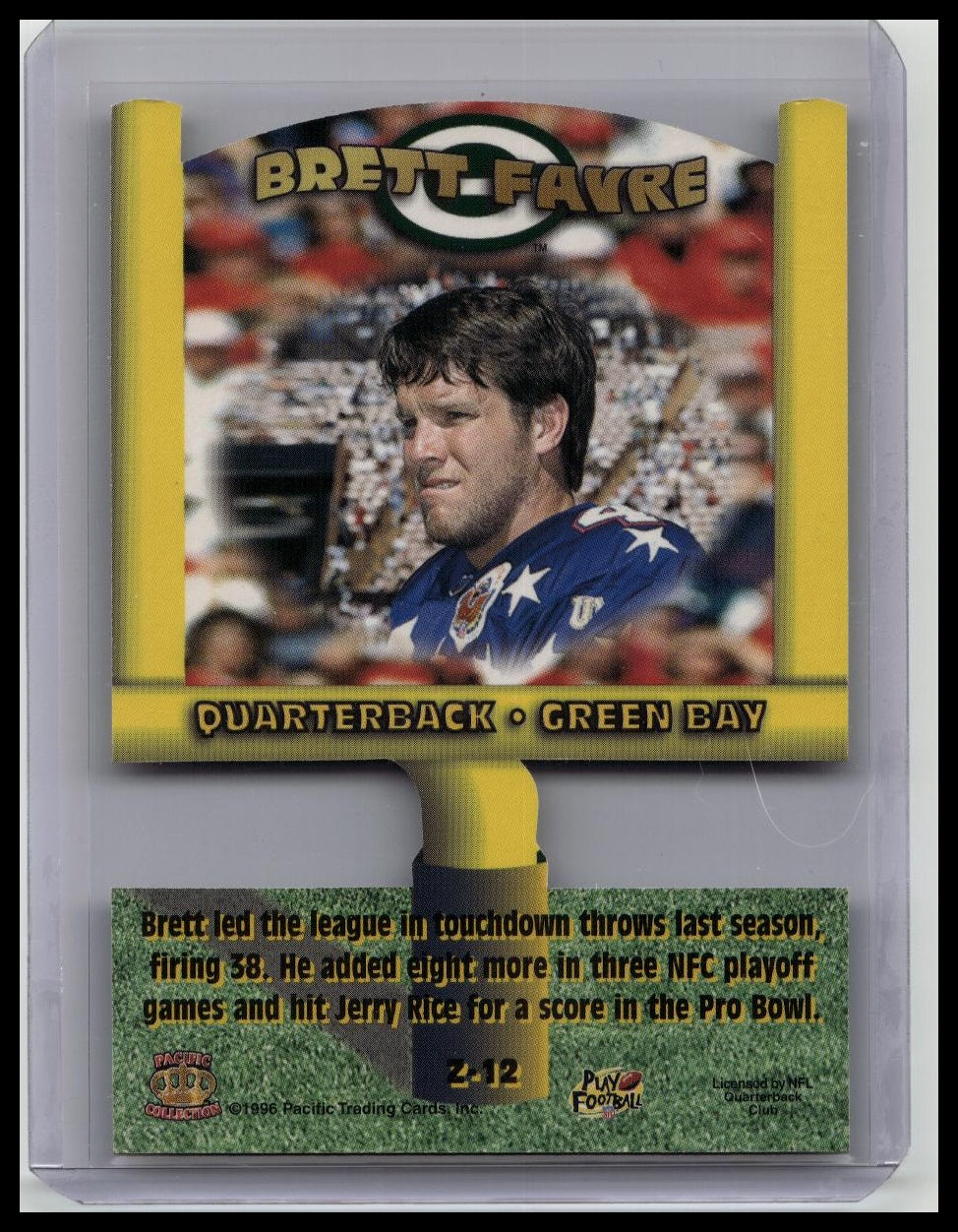 Brett Favre 1996 Pacific Crown Collection The Zone #Z-12 Green Bay Packers