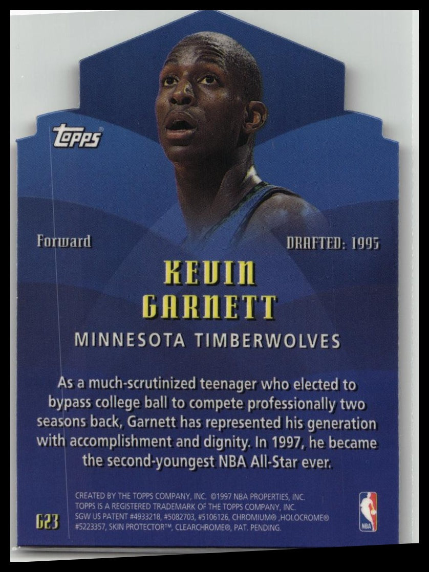 1997-98 Topps - Generations Die-Cut #G23 Kevin Garnett HOF