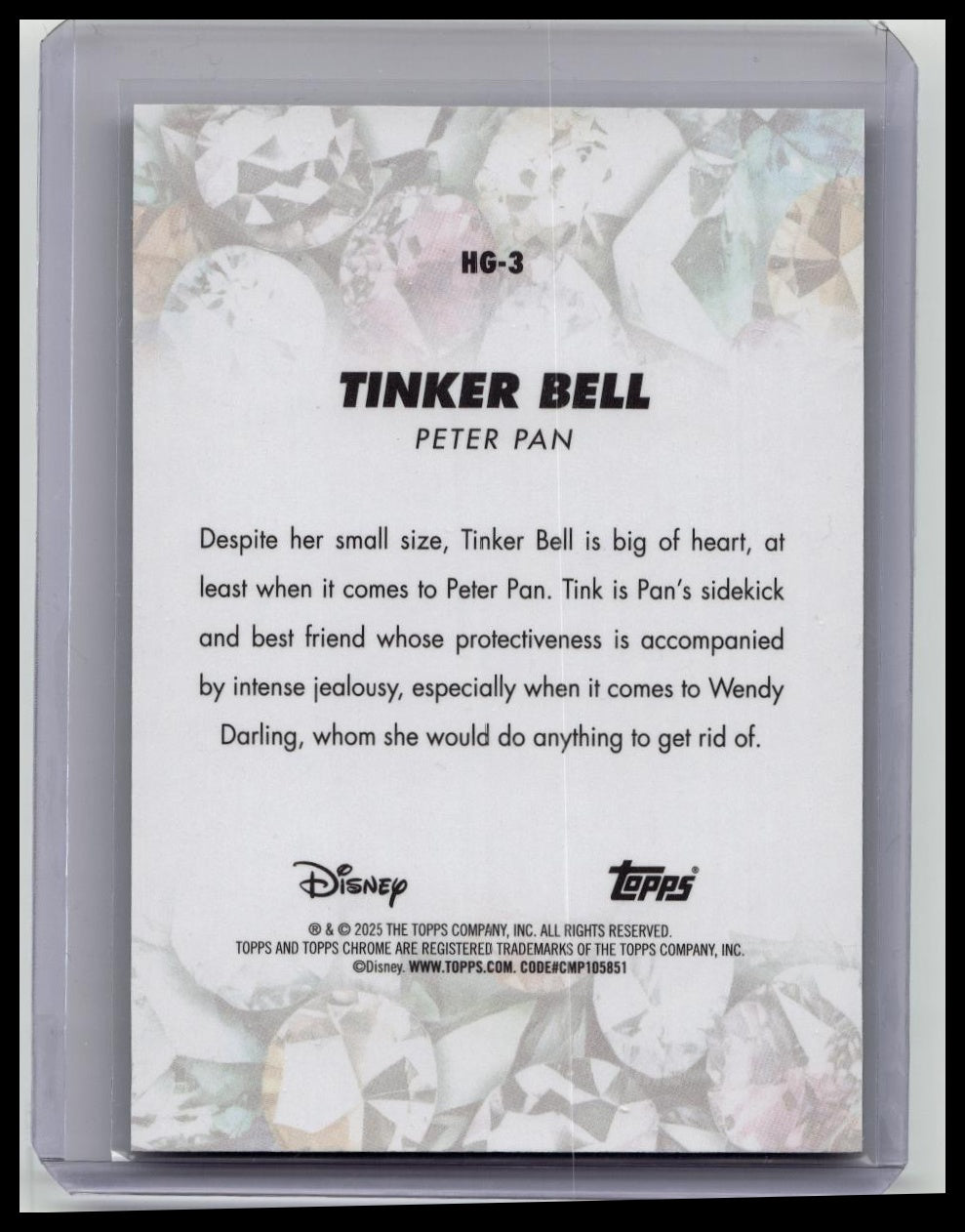 2025 Topps Chrome Sapphire Hidden Gems Tinker Bell