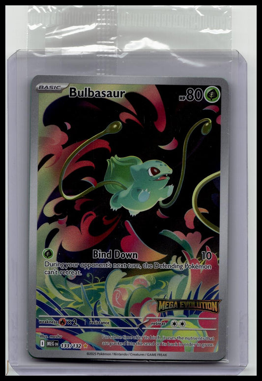 Pokemon BULBASAUR 133/132 - Mega Evolution - ILLUSTRATION RARE - SEALED