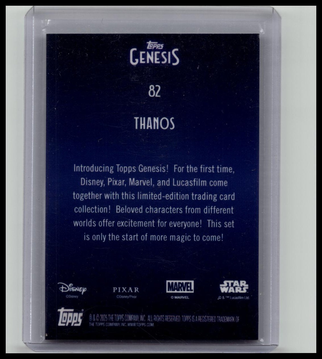 2025 Topps Genesis Marvel THANOS Blue 29/75 #82