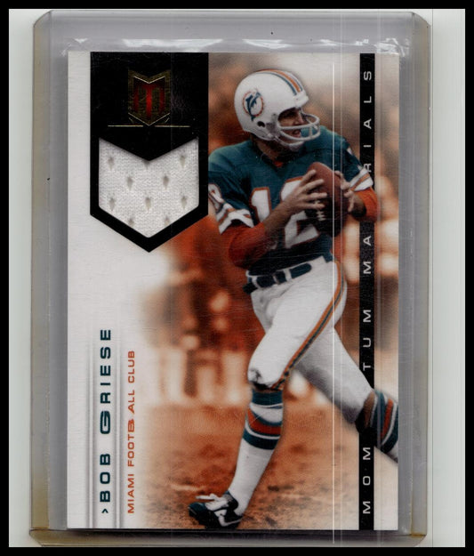 2012 Panini Momentum Materials - Bob Griese #2 036/199 SP Relic Dolphins
