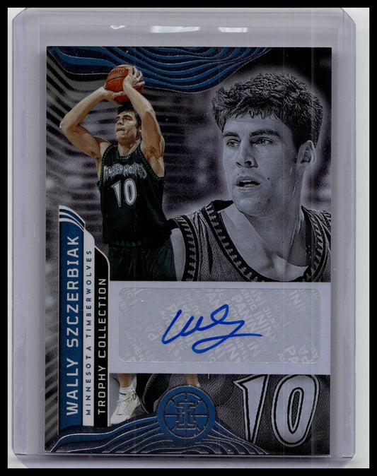 2021 Panini Illusions Trophy Collection Signatures Wally Szczerbiak #TC-WSZ Auto