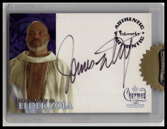 2005 INKWORKS CHARMED JAMES AVERY (UNCLE PHIL) CERTIFIED AUTOGRAPH CARD A-7 AUTO