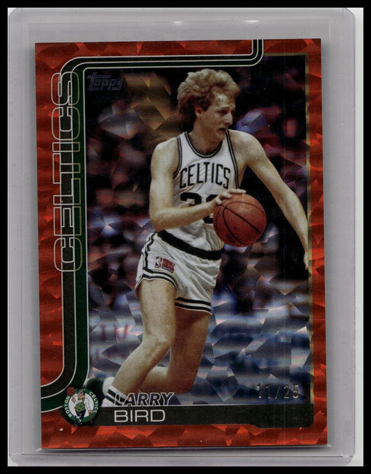 LARRY BIRD 2025-26 TOPPS ORANGE FOIL CELTICS /25