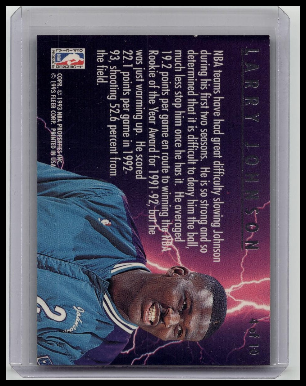 1993-94 Fleer Ultra Scoring Kings Larry Johnson #4