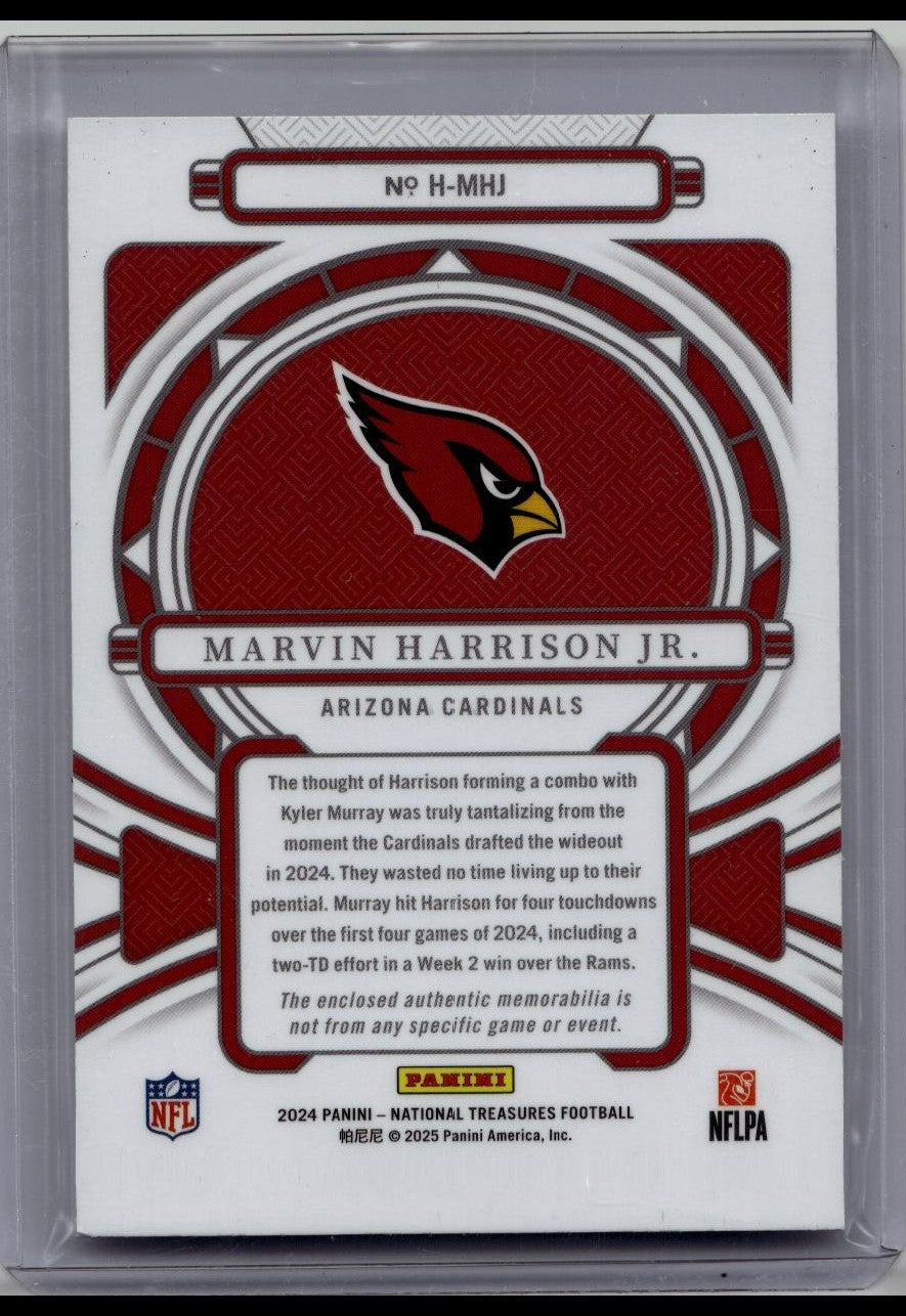 2024 National Treasures Heirlooms Marvin Harrison Jr. Jersey Relic /25
