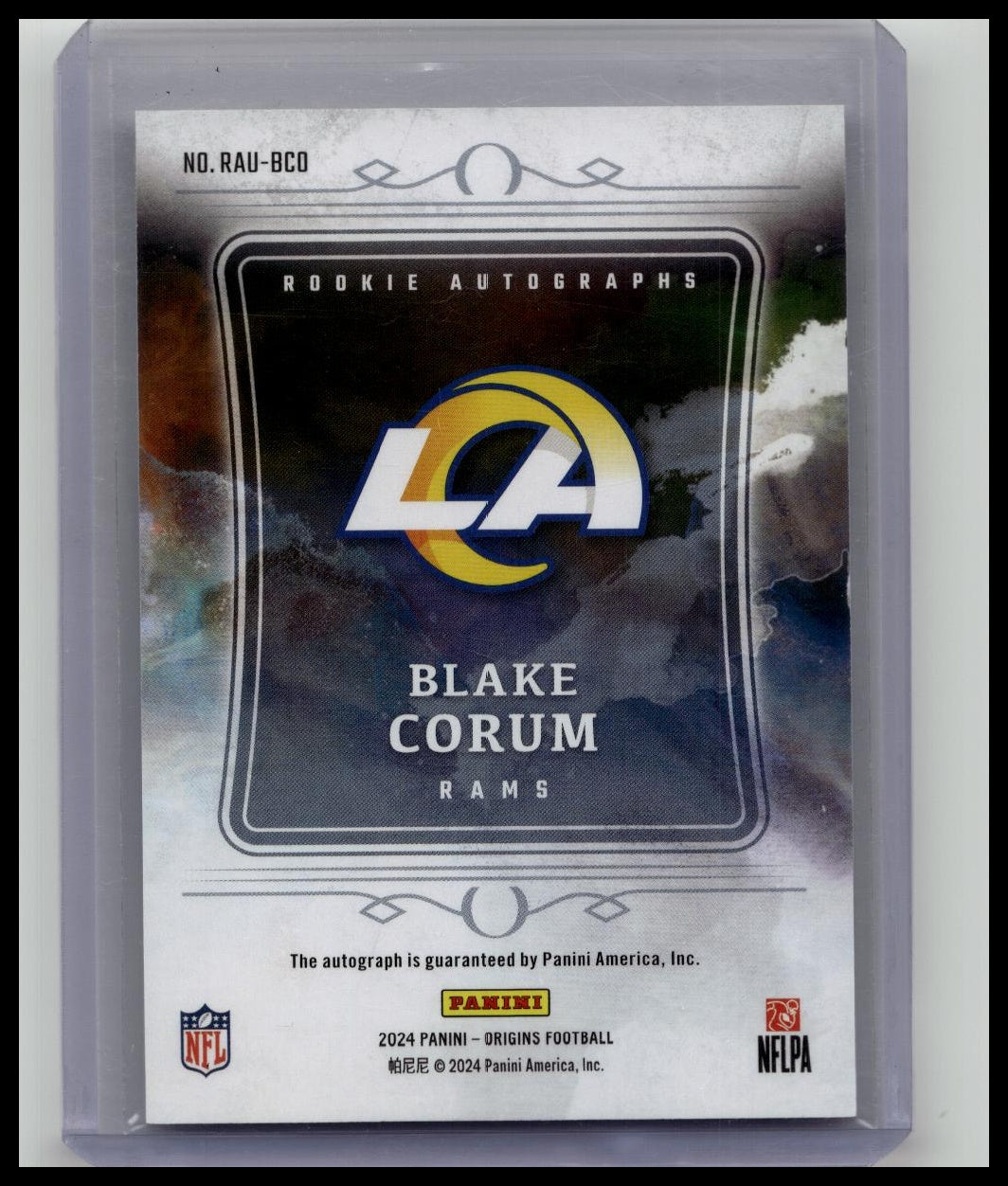 2024 Origins Rookie Auto Blake Corum Rams