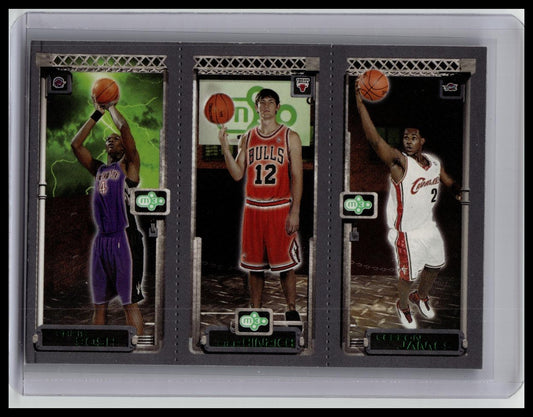 2003 Topps Rookie Matrix Lebron James Kirk Hinrich Chris Bosh #111-117-114