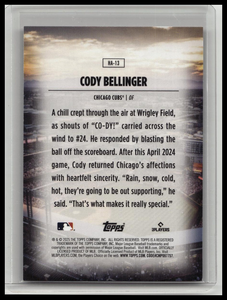 2025 Topps Series 1 - Home Field Advantage Cody Bellinger #HA-13