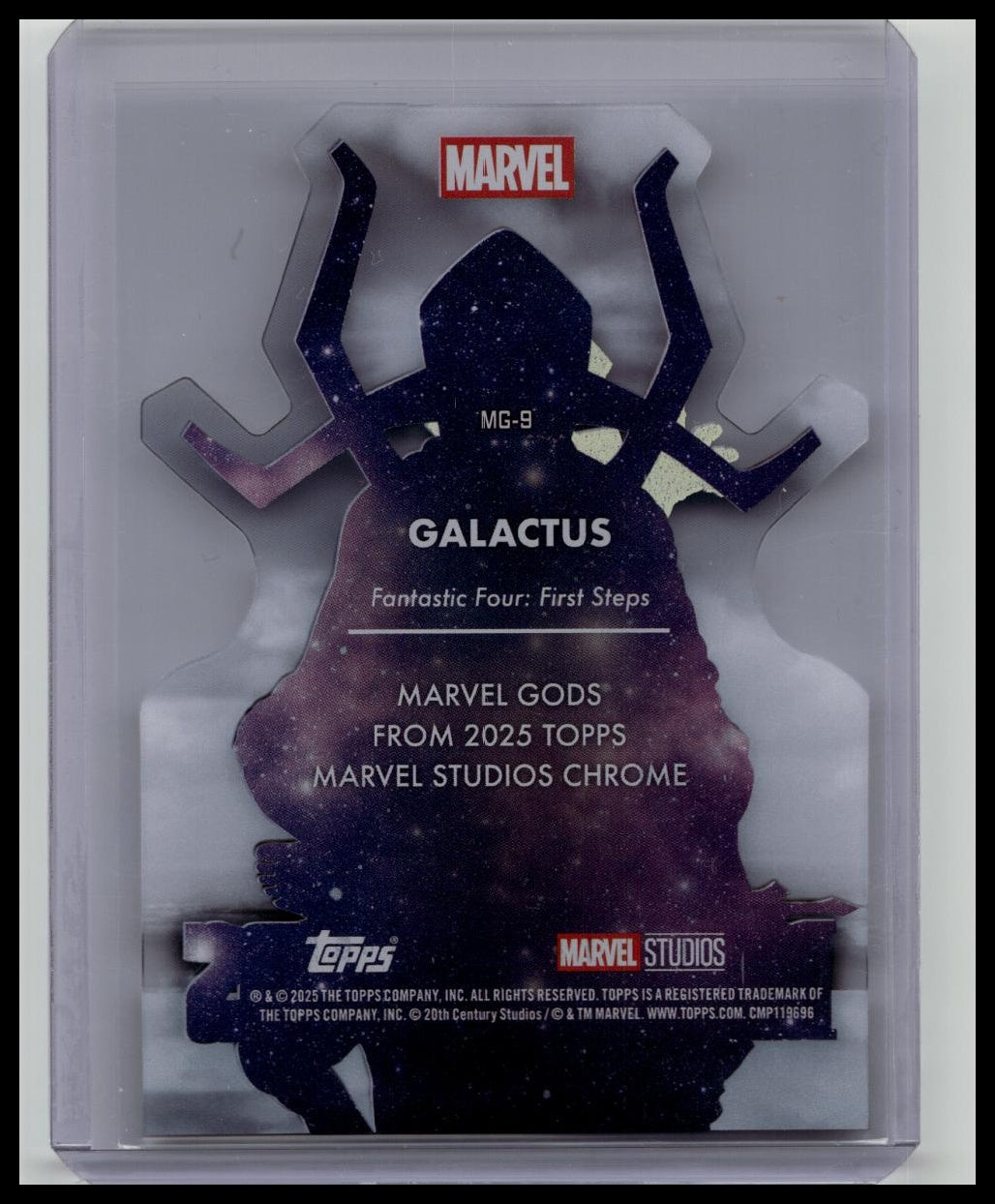 2025 Topps Chrome Marvel Studios Galactus Marvel Gods #MG-9 Die-Cut Card