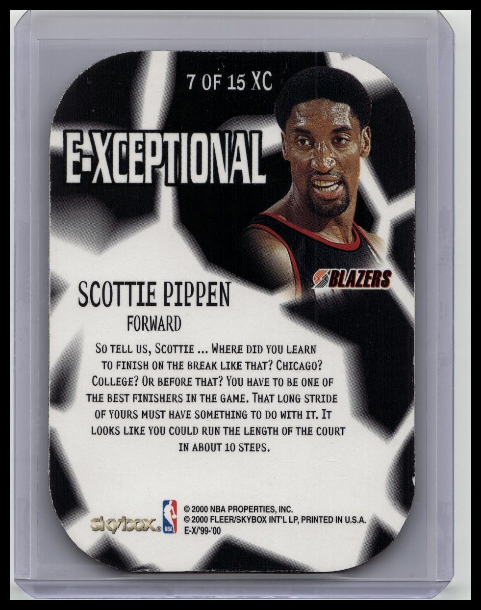 1999-00 Skybox E-X E-Xceptional Scottie Pippen #7