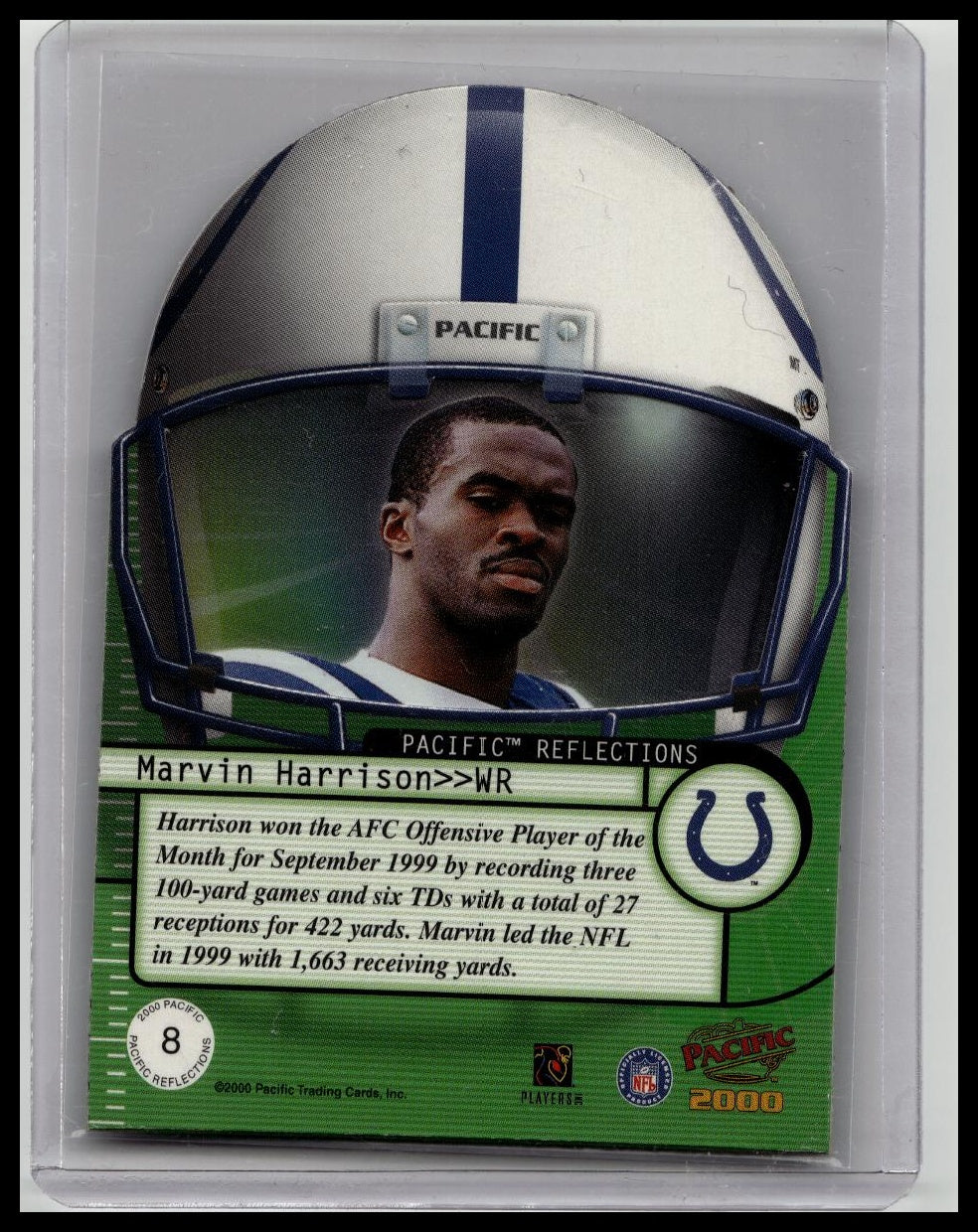 2000 Pacific Marvin Harrison Die Cut