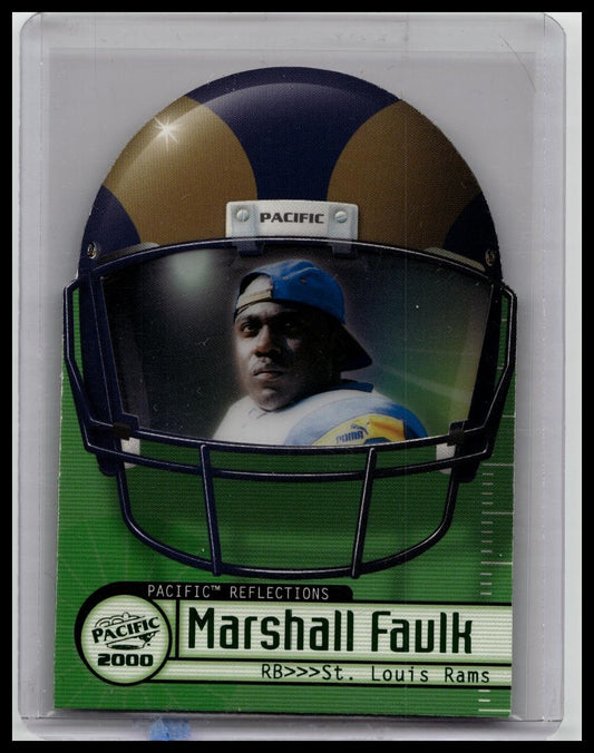 2000 Pacific Marshall Faulk Die Cut