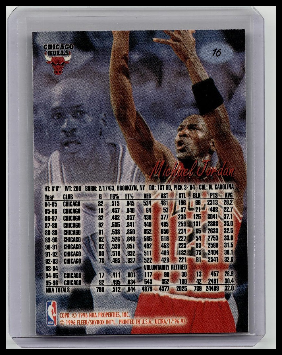 1996-97 Fleer Ultra - Michael Jordan #16