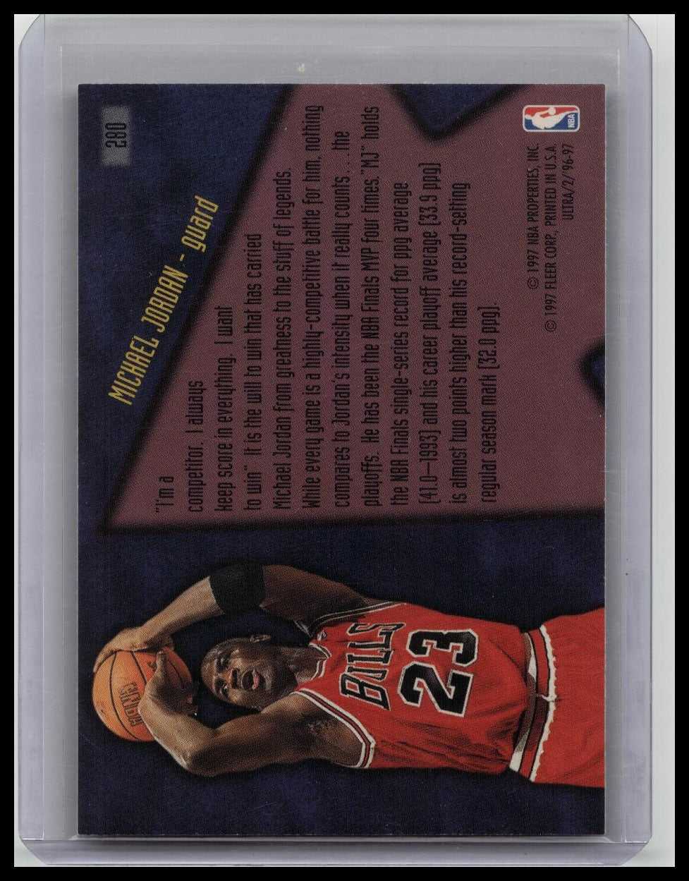 Michael Jordan 1996-97 Fleer Ultra Step-It-Up #280