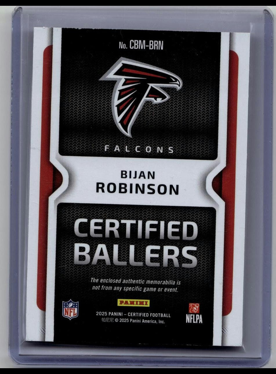 Bijan Robinson 2025 Panini Certified-Certified Ballers /49 Atlanta Falcons