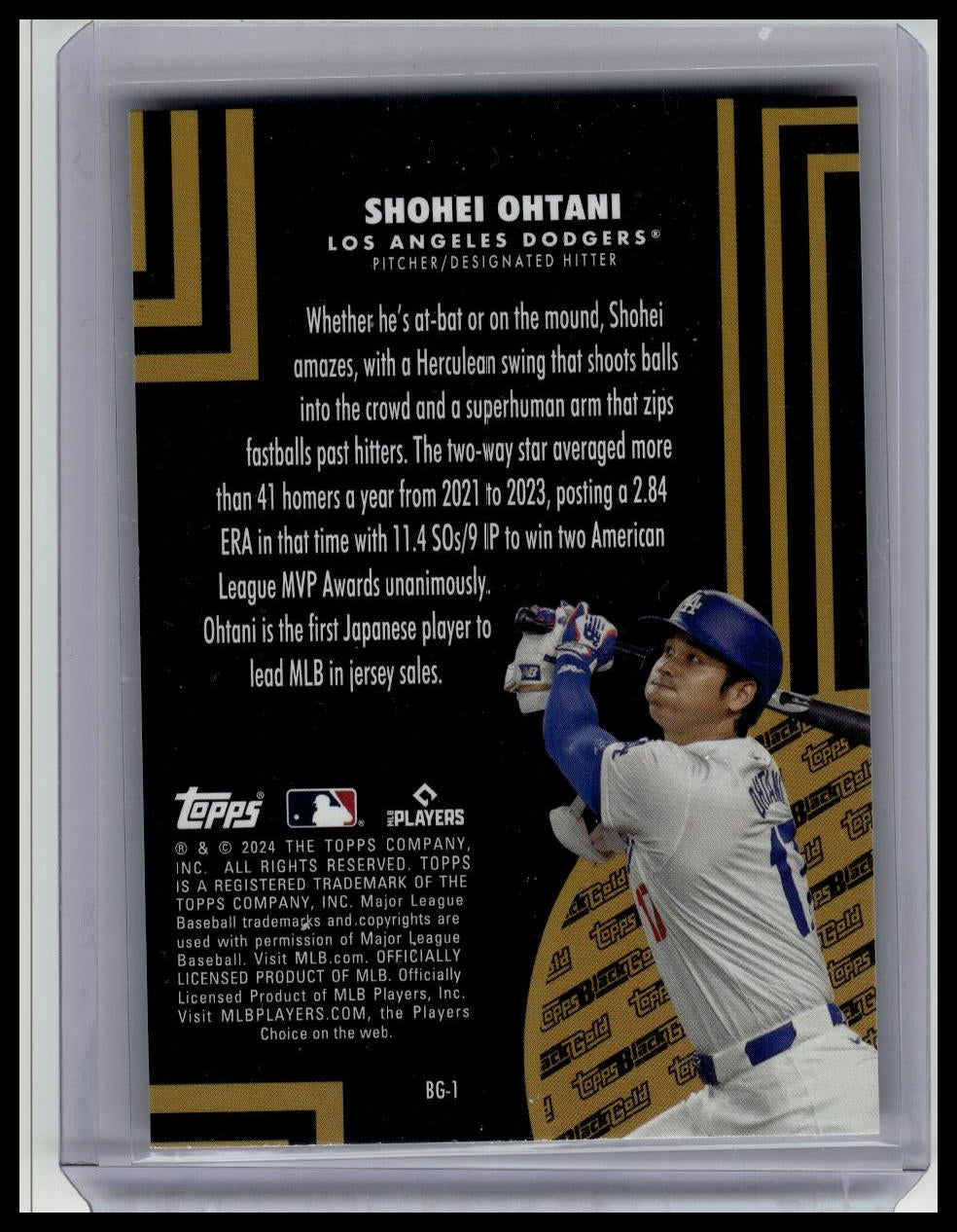 2024 Topps Update Series - Topps Black Gold Shohei Ohtani #BG-1