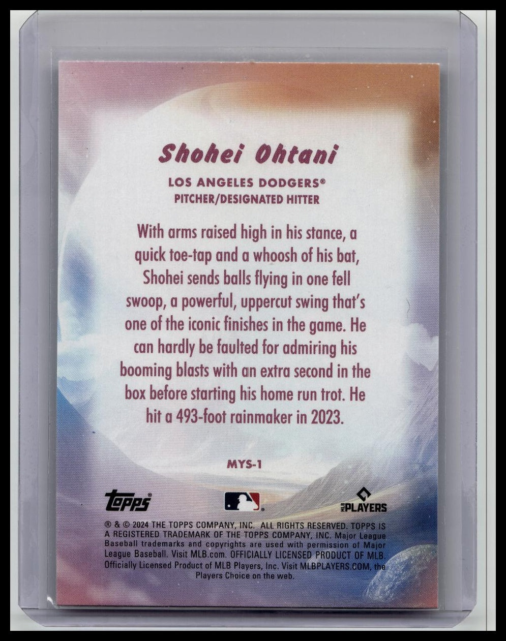 2024 Topps Update Shohei Ohtani Mythical Insert! #MYS-1 Los Angeles Dodgers