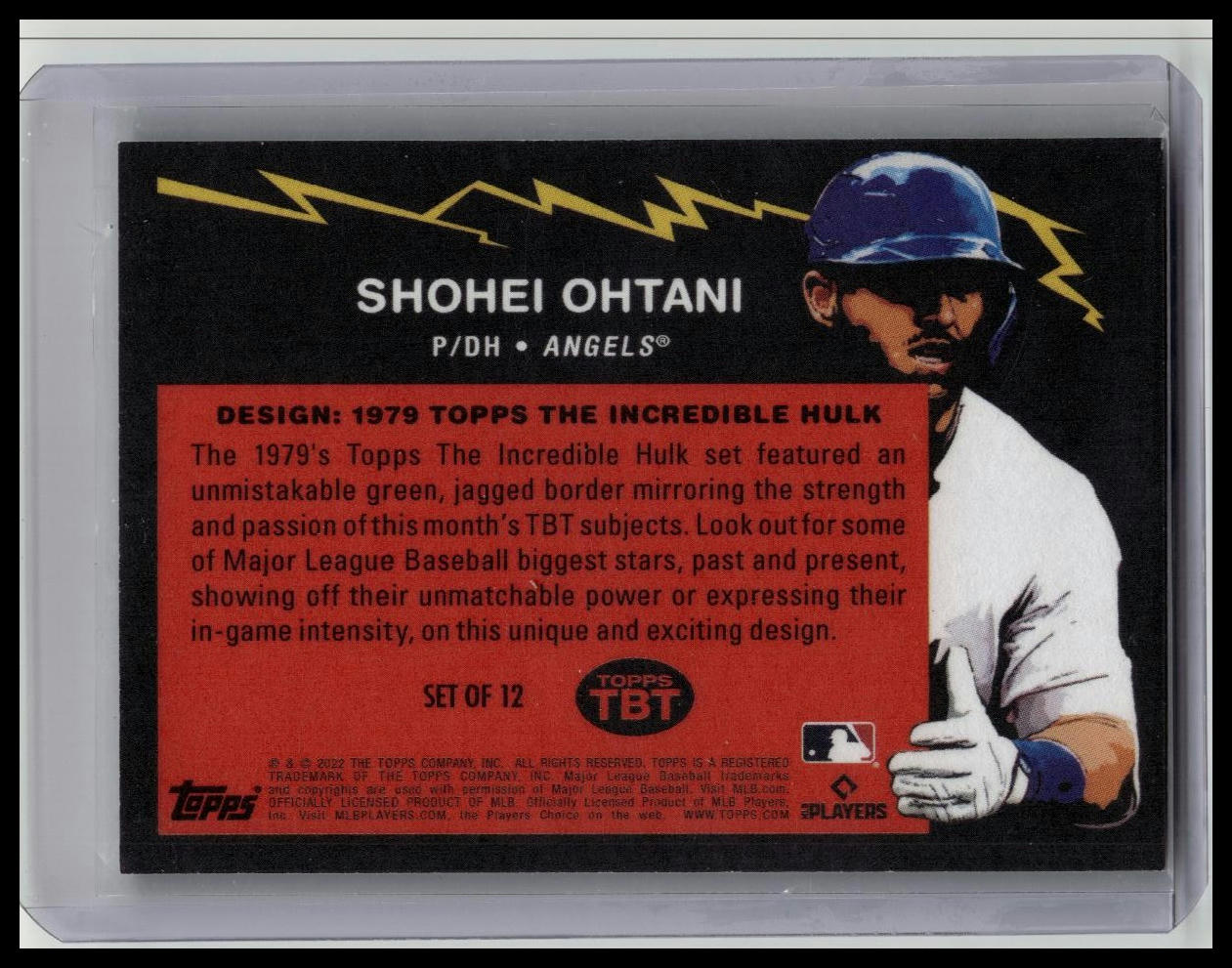 2022 Topps Throwback Thursday TBT Shohei Ohtani #80 Image Variation SP Hulk