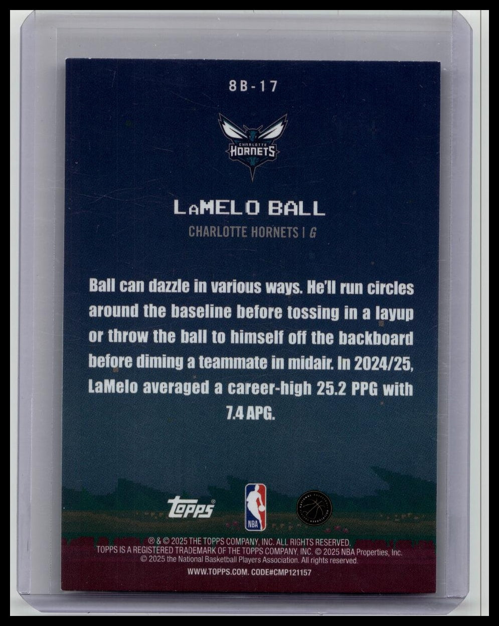 Topps 2025-26 8-Bit Ballers LaMelo Ball /99 Hornets #8B-17