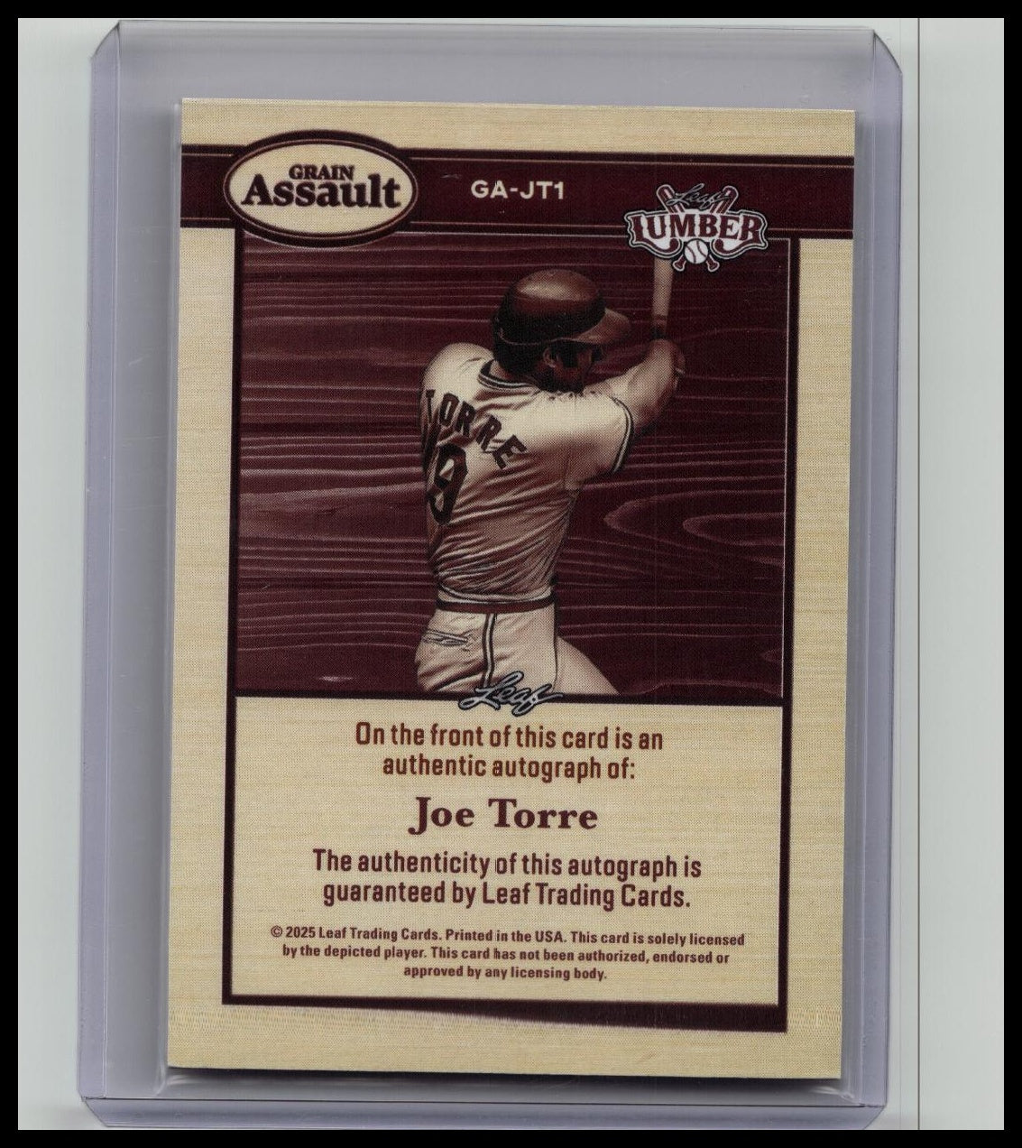 2025 Leaf Lumber Joe Torre Auto 2/4 Grain Assault