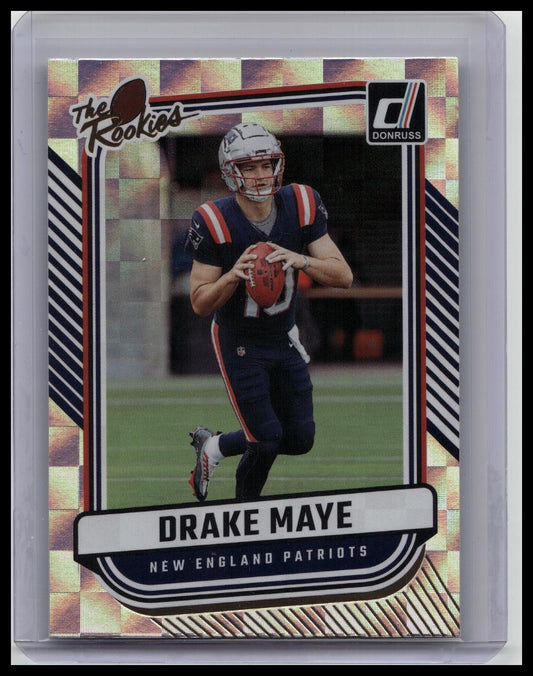 Panini 2024 Donruss The Rookies Silver Checker Drake Maye TR-39 Rookie Patriots