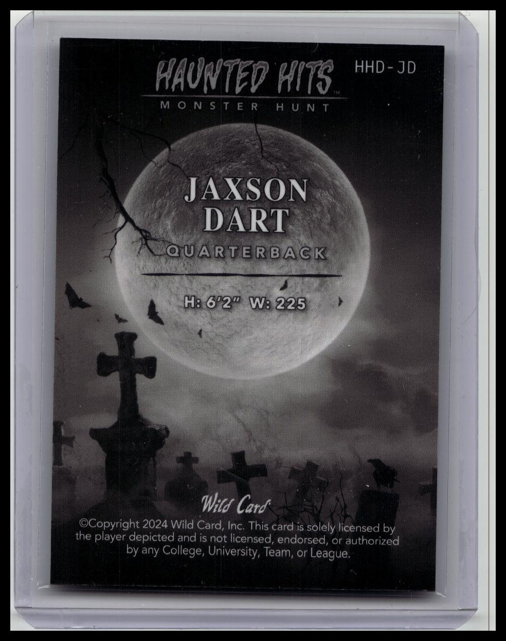 Jackson Dart 2/2! Wild Card Haunted Hits PRC Rookie