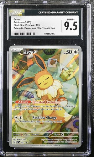 Pokémon Prismatic Evolutions Evee Black Star Promo 173 CGC 9.5
