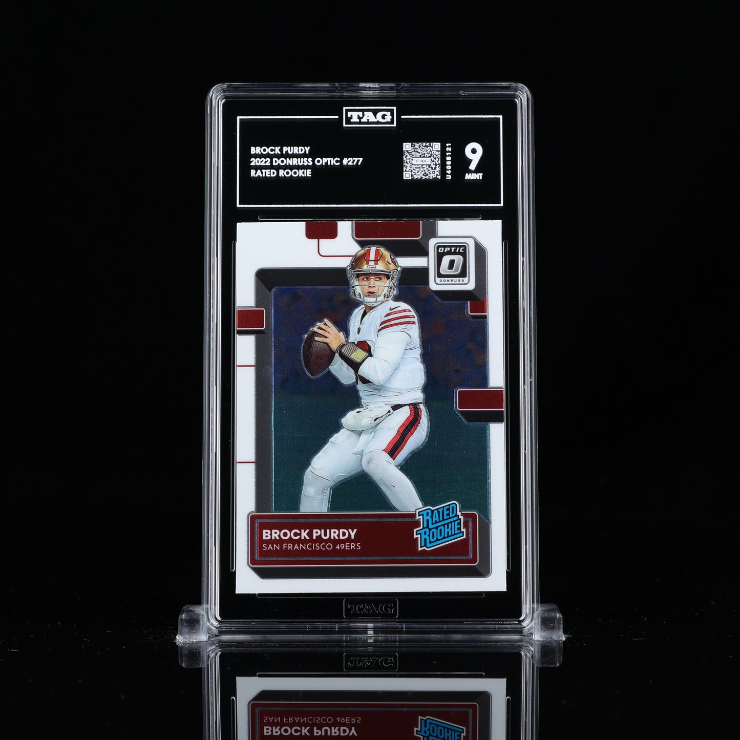 2022 Panini Donruss Optic - Rated Rookie Brock Purdy #277 (RC) TAG 9