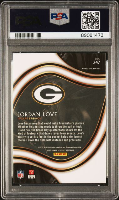 2020 PANINI SELECT #347 JORDAN LOVE PSA 10