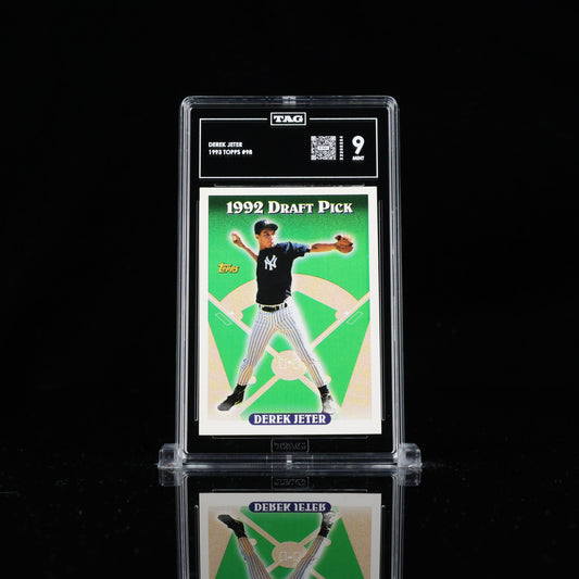 1993 Topps Baseball Derek Jeter #98 Rookie 1992 Draft Pick RC Graded TAG 9