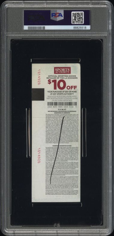 2012 Bryce Harper MLB Debut Full Ticket Stub RC Rookie PSA