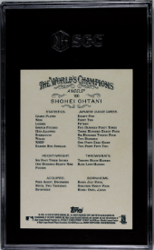 2018 Topps Allen & Ginter Shohei Ohtani Rookie SGC 10
