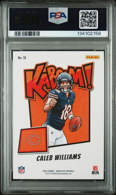 2024 PANINI ABSOLUTE KABOOM! HORIZONTAL #16 CALEB WILLIAMS PSA 9