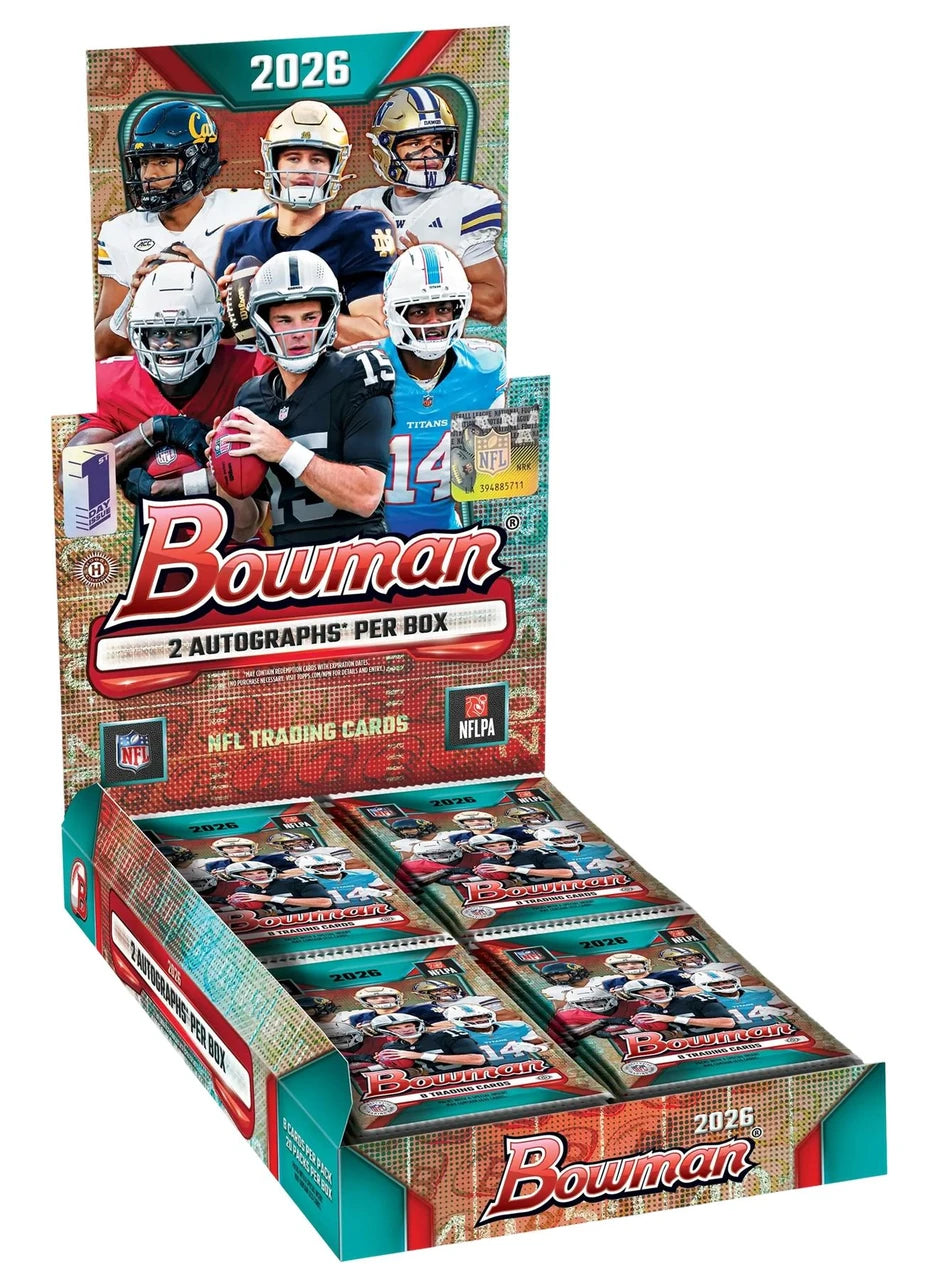 2026 Bowman Football Hobby Box box image