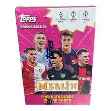 2023/24 Topps UEFA Club Competitions Merlin Chrome Soccer Blaster