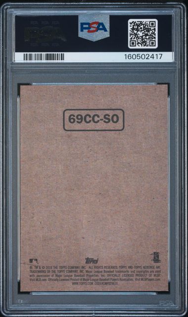 2018 TOPPS HERITAGE 1969 COLLECTOR CARDS #SO SHOHEI OHTANI 1969 PSA 10