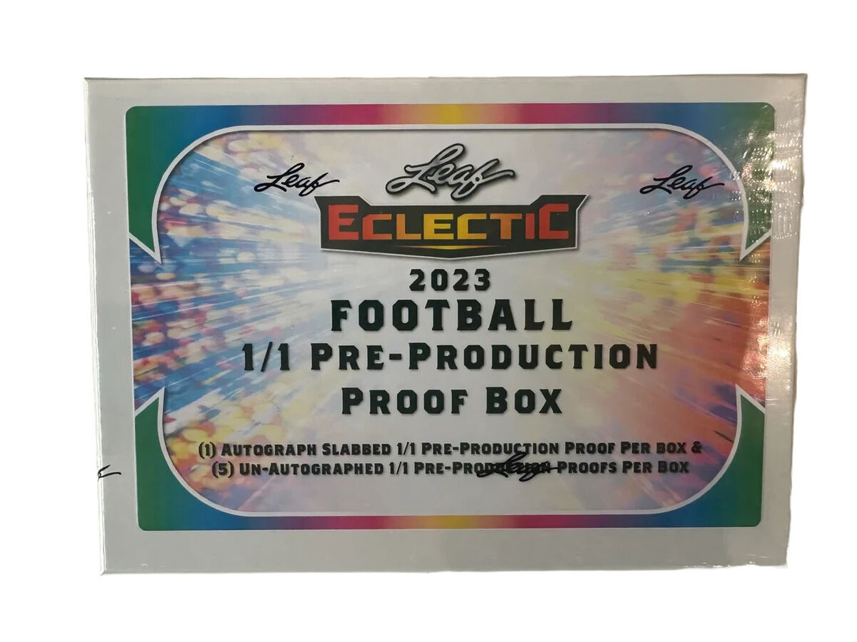 2023 Leaf Eclectic Football Pre-Production Proof Hobby Box